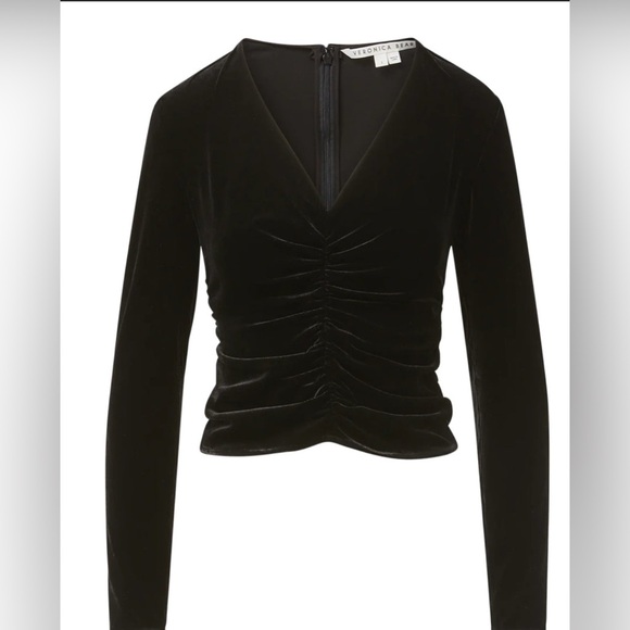 Veronica Beard Pelona Velvet Blouse NWT size 6 - Picture 2 of 11